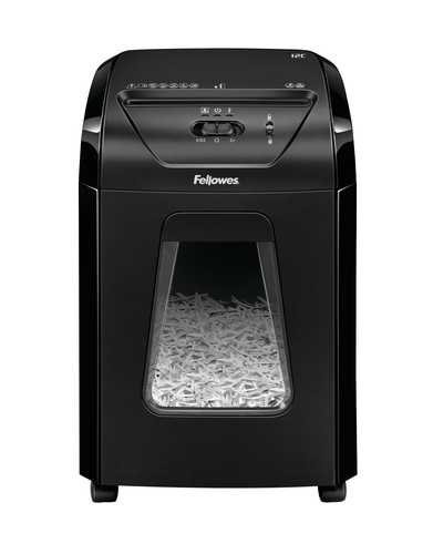 מגרסת נייר Fellowes Powershred 12C – מבט חזיתי ישר