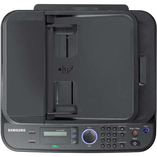 מדפסת לייזר משולבת Samsung SCX-4623F – מבט מלמעלה על המזין ולוח הבקרה