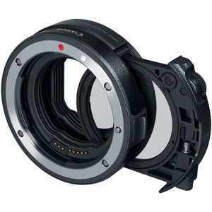 Canon Drop-in Filter Mount Adapter EF-EOS R with Drop-in Circular Polarizing Filter