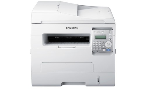 מדפסת לייזר משולבת שחור-לבן Samsung SCX-4729FD עם פקס ו-ADF – מבט חזית