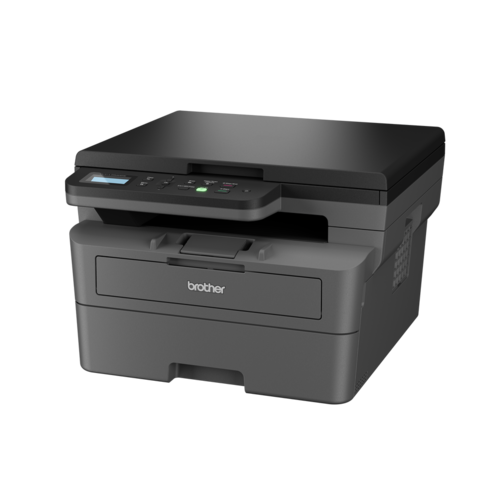 מדפסת לייזר משולבת שחור-לבן Brother DCP-L2620DW – מבט זוויתי משמאל