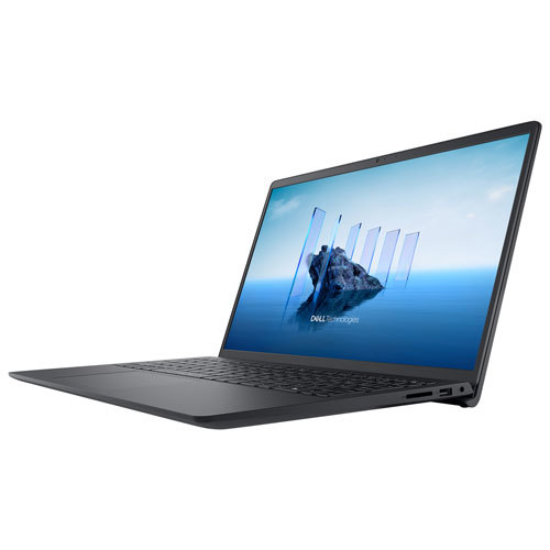 המחשב הנייד Dell 15 DC15255, מסך 15.6 אינץ' FHD, מעבד AMD Ryzen 5 7520U, זיכרון 8GB RAM ואחסון 512GB SSD בצבע שחור
