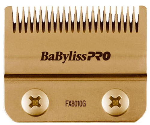 סכין פייד מקורית מטיטניום מוזהב BaBylissPRO FX8010G למכונות תספורת
