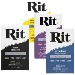 אבקת צבע לבדים Rit All Purpose Dye, מגוון צבעים