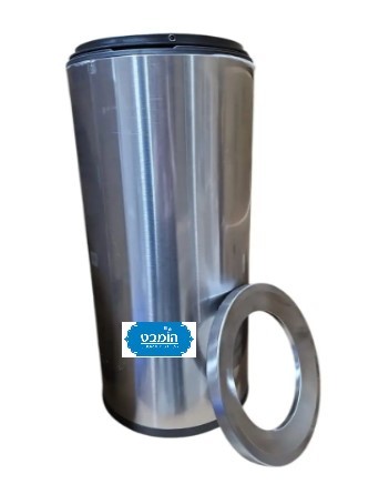 פה אשפה מוסדי פתוח 30 ליטר ניקל 