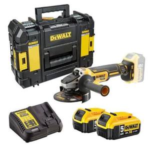 משחזת זוית 18V XR ללא פחמים (Brushless) "5 כולל 2 סוללות Dewalt DCG405N 5Ah