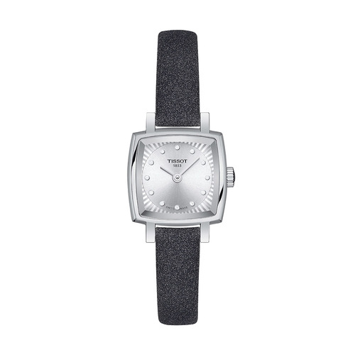 שעון TISSOT דגם T0581091703602 לאישה לוח כסוף רצועת סינתטי בצבע אפור – תמונה 4