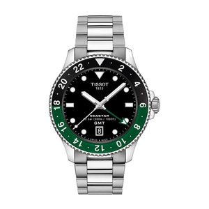 שעון טיסו Tissot לגבר Seastar 1000 GMT דגם T1208521105100