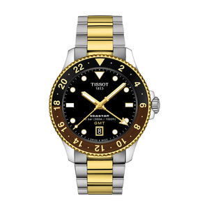 שעון טיסו Tissot לגבר Seastar 1000 GMT דגם T1208522205100