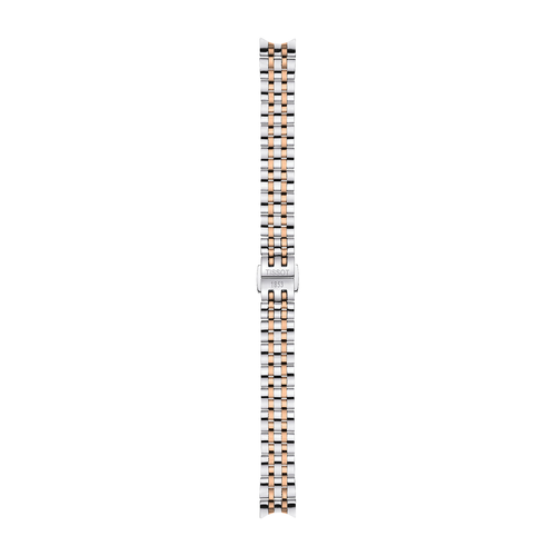 שעון TISSOT דגם T1222102203301 לאישה לוח כסוף רצועת פלדת אל-חלד בצבע אפור ורוז גולד – תמונה 3