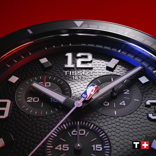 שעון TISSOT דגם T1256173706700 לגבר לוח אפור רצועת עור בצבע שחור – תמונה 5