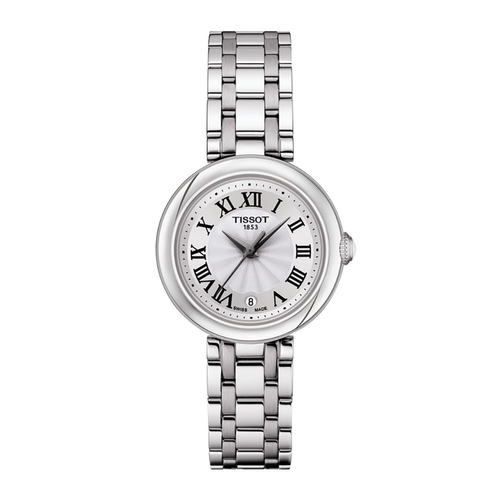 שעון TISSOT דגם T1260101101300 לאישה לוח אפור רצועת מתכת