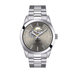 שעון טיסו Tissot לגבר Gentleman Powermatic 80 Open Heart דגם T1274071108100
