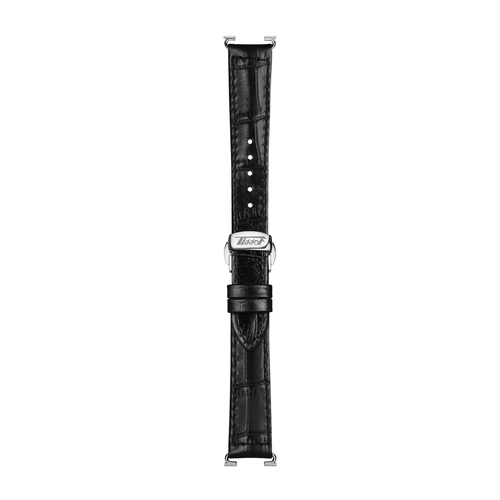 שעון TISSOT דגם T1285091603200 לגבר לוח כסף רצועת עור בצבע שחור – תמונה 4