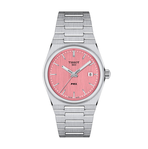 שעון TISSOT דגם T1372101133100 לאישה לוח ורוד רצועת פלדת אל-חלד