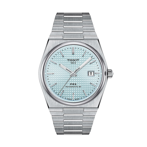 שעון TISSOT דגם T1374071135100 לגבר לוח תכלת רצועת פלדת אל-חלד