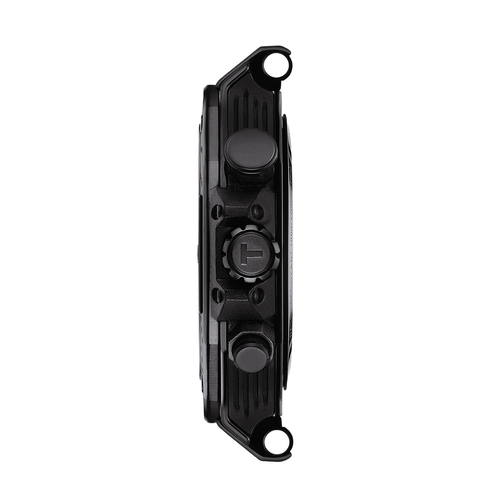 שעון TISSOT דגם T1414173706101 לגבר לוח שחור רצועת גומי בצבע ירוק זית – תמונה 5