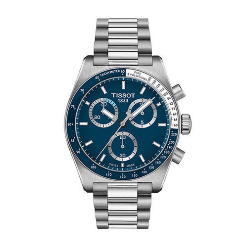 שעון TISSOT דגם T1494171104100 לגבר לוח כחול רצועת פלדת אל-חלד