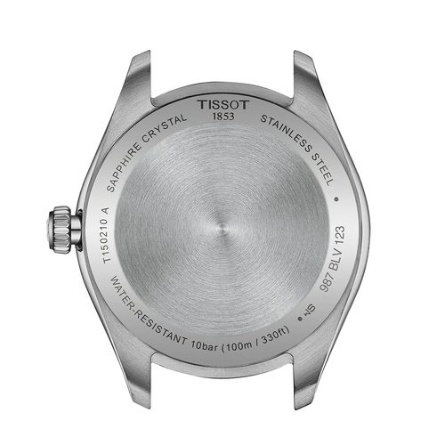 שעון TISSOT דגם T1502101109100 לאישה לוח ירוק רצועת פלדת אל-חלד – תמונה 3