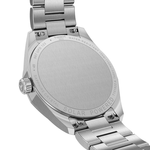 שעון TISSOT דגם T1518221103100 לאישה לוח כסף רצועת פלדת אל-חלד בצבע כסף – תמונה 3