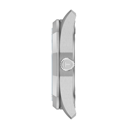 שעון TISSOT דגם T1518221135100 לאישה לוח תכלת רצועת פלדת אל-חלד בצבע כסף – תמונה 4