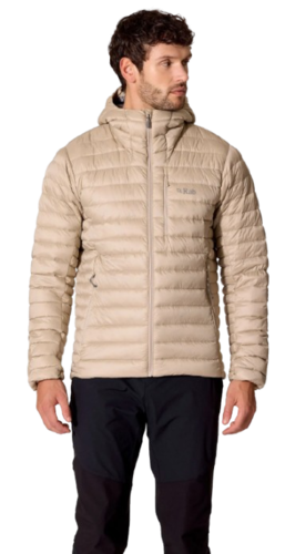 מעיל פוך מבודד עם קפוצ'ון לגברים Rab - Microlight Alpine Down Hoody