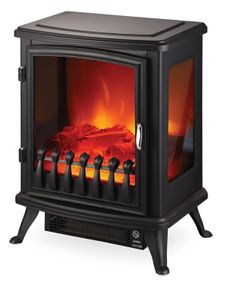 קמין חימום חשמלי עם דופן זכוכית EL-4300 1800W שחור אלקטרו חנן