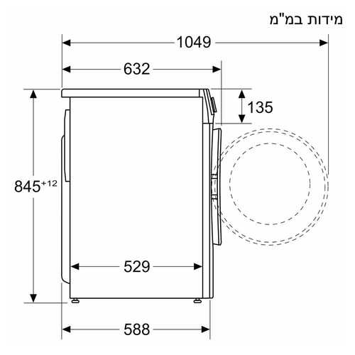 מכונת כביסה 10 ק