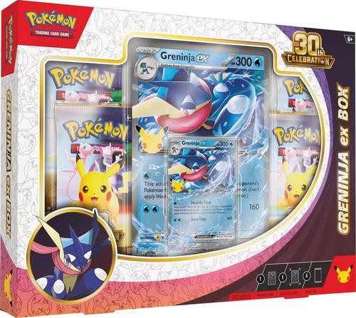 קלפי פוקימון מארז גרנינגה EX סלבריישן 30 שנה 30th Celebration Greninja ex Box - ME: 30th Celebration (30C)