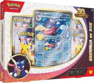 קלפי פוקימון מארז גרנינגה EX סלבריישן 30 שנה 30th Celebration Greninja ex Box - ME: 30th Celebration (30C)