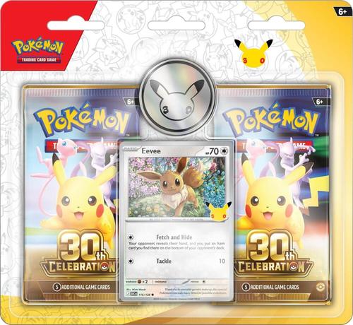 קלפי פוקימון בליסטר זוגי סלבריישן 30 שנה 30th Celebration 2-Pack Blister - ME: 30th Celebration (30C)