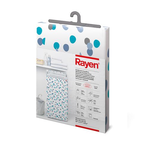 כיסוי למכונת כביסה פתח עליון 45×65×84 ס״מ מודפס Rayen