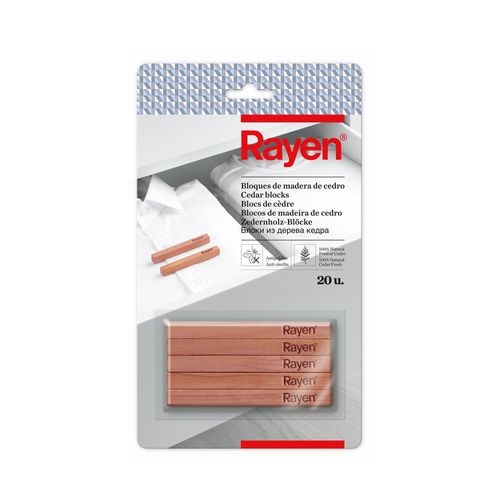 סט 20 בלוקים מעץ ארז טבעי נגד עש Rayen
