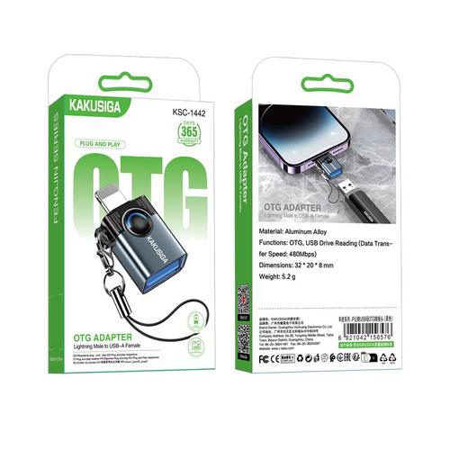 מתאם לייטנינג זכר USB נקבה KSC-1442
