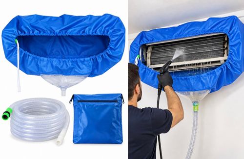 מעיל כיסוי לניקוי מזגנים מידה  LARGE + צינור 3.20 מטר  מק''ט 535