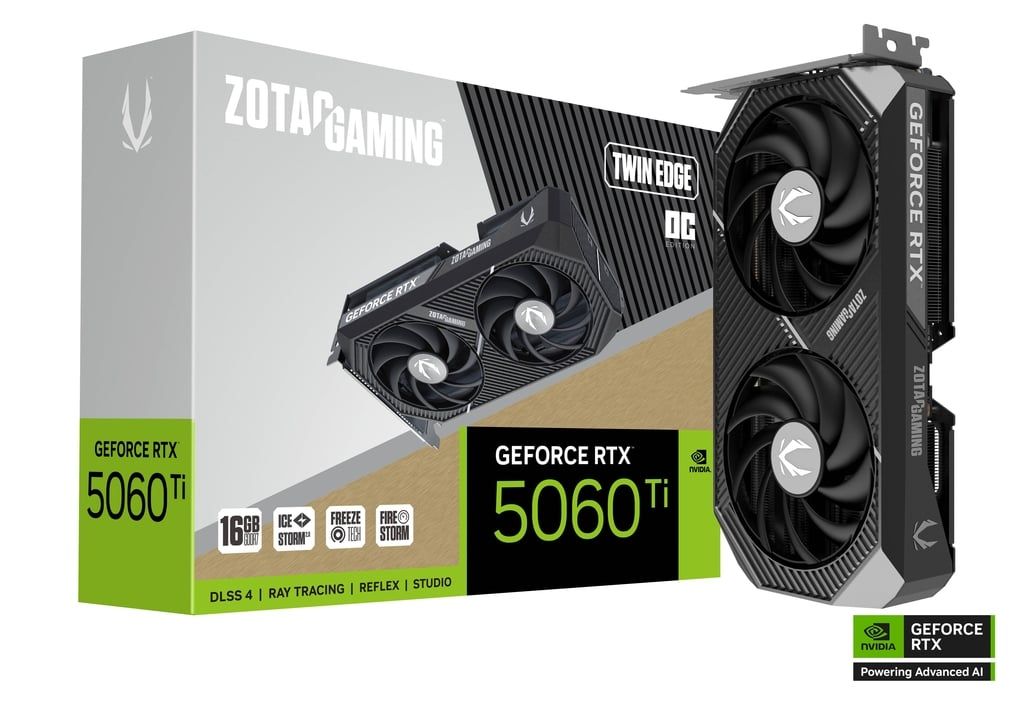 כרטיס מסך – ZOTAC GAMING GeForce RTX 5060 Ti 16GB TWIN EDGE OC