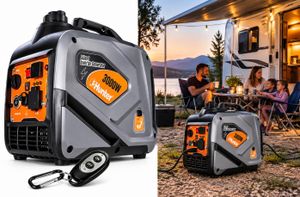 גנרטור מושתק אינוורטר 3000W הנעה אלקטרונית + שלט מרחוק 101000-017 HUNTER