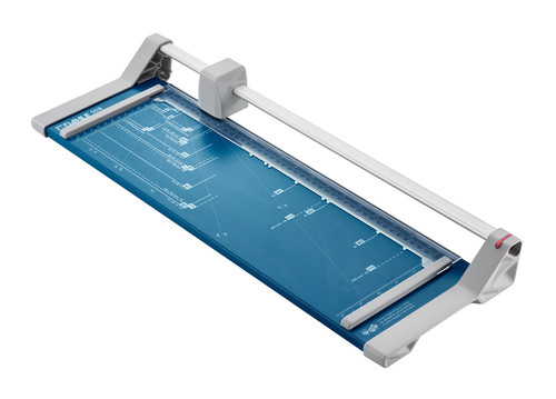 חותך נייר גלגלת (גליוטינה) DAHLE 508, מבט אלכסוני על המכונה כולה