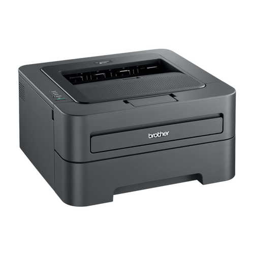 מדפסת לייזר Brother HL-2250DN שחור-לבן עם הדפסה דו-צדדית – מבט אלכסוני מצד שמאל
