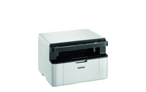 מדפסת לייזר משולבת Brother DCP-1610W שחור-לבן – מבט אלכסוני מצד שמאל