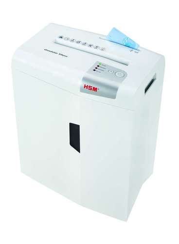 מגרסה HSM shredstar X6pro עם כרטיס אשראי בפתח ההזנה