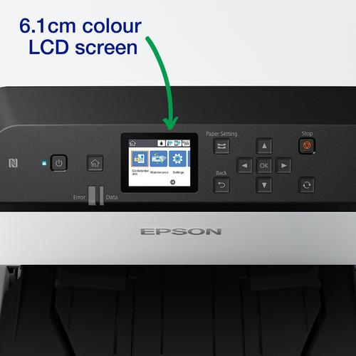 מדפסת הזרקת דיו A3 Epson WorkForce Pro WF-C8190DW – לוח הבקרה