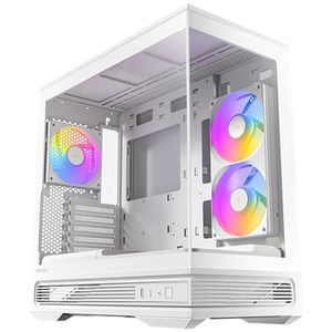 מחשב גיימינג לבן - GPC - SNOW 02 כולל מעבד Ultra 5 225F,כ.מסך Intel Arc B580 ,זכרון 16GB, אחסון 1TB SSD