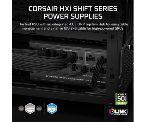 ספק כוח | Corsair HX1000i SHIFT | 1000W Platinum ATX3.1 Full MODULAR