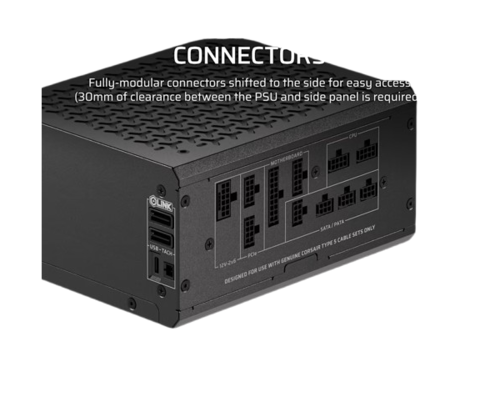 ספק כוח | Corsair HX1000i SHIFT | 1000W Platinum ATX3.1 Full MODULAR