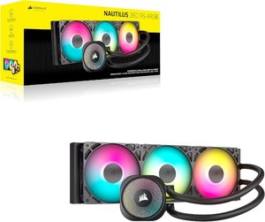 קירור נוזלי | Corsair iCUE NAUTILUS 360 RS RGB Black | 360mm AIO
