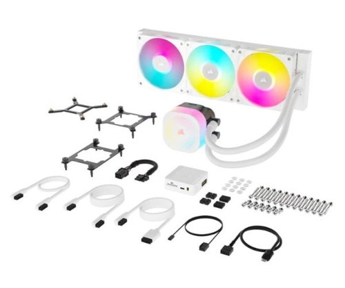 קירור נוזלי לבן | Corsair iCUE TITAN 360 RX RGB White | 360mm AIO