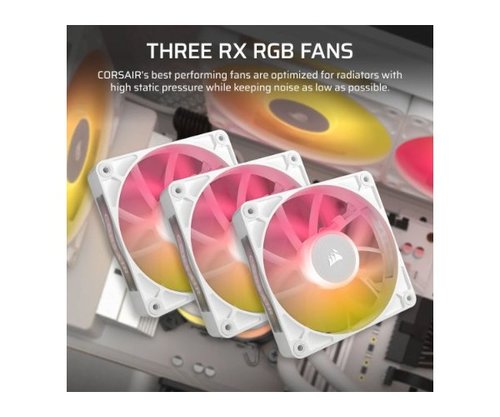 קירור נוזלי לבן | Corsair iCUE TITAN 360 RX RGB White | 360mm AIO