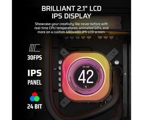 קירור נוזלי | Corsair iCUE TITAN 360 RX | LCD Black | 360mm AIO