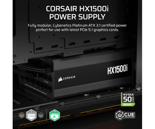 ספק | CORSAIR HX1500i | 1500W 80 Plus Platinium Fully Modular ATX3.1